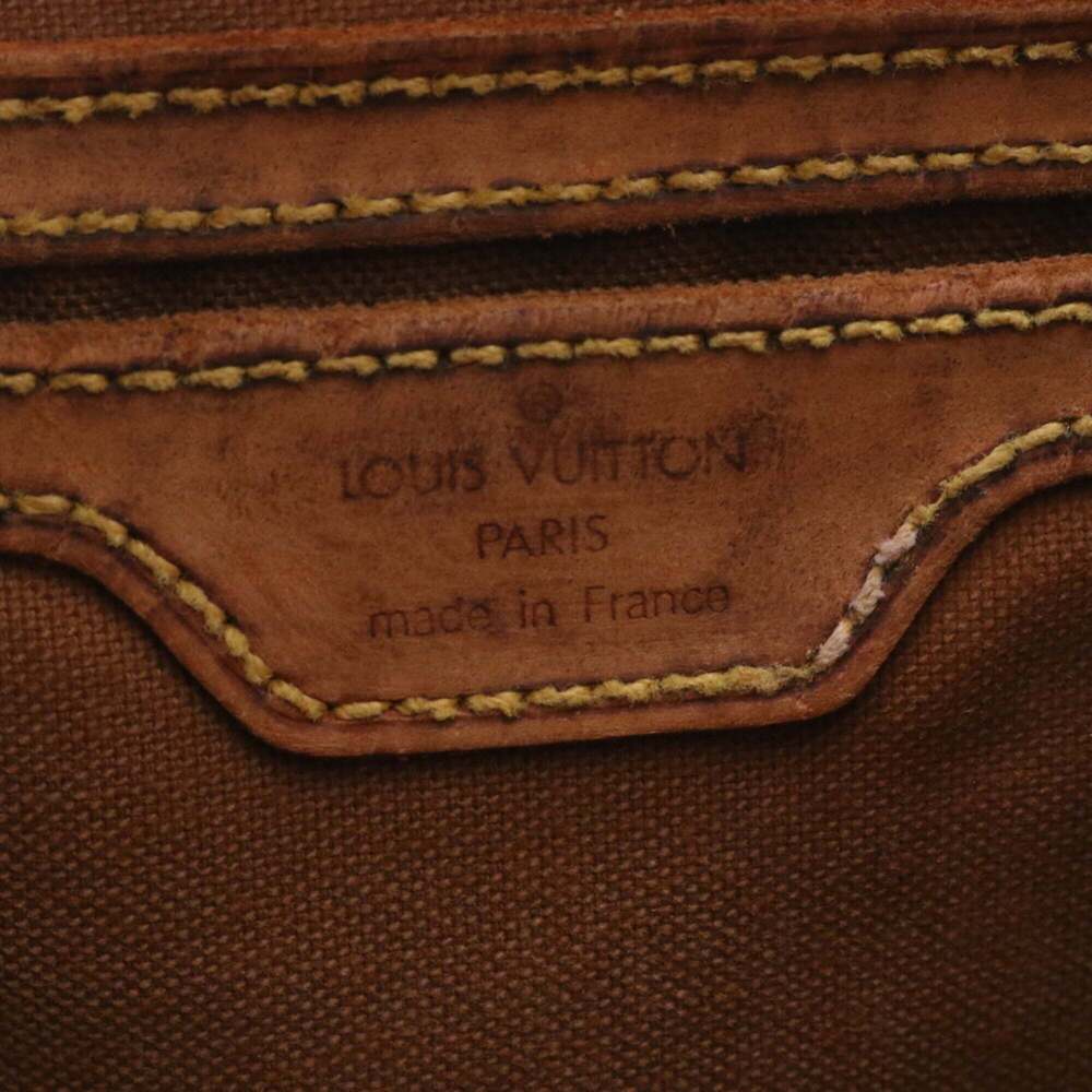 LOUIS VUITTON Brown Monogram Leather Backpack - Picture 9 of 10